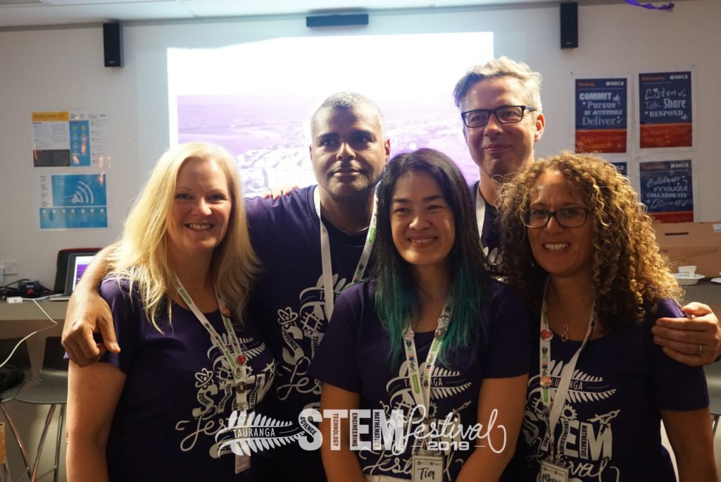 #Team STEMFest - Debs, Kurt, Tia, Mike, and Marie (left to right)